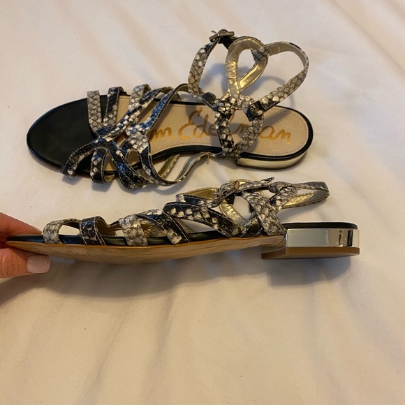 Sam Edelman snake skin strapping sandal 6 - Picture 5 of 5